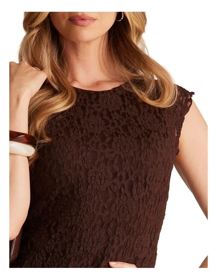 Fiona Dress in Brown image 4