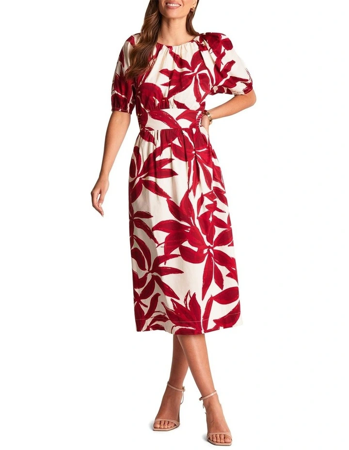 Mademoiselle Dress in Red/White image 1