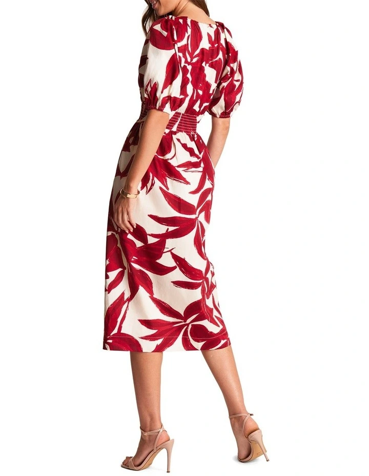 Mademoiselle Dress in Red/White image 2