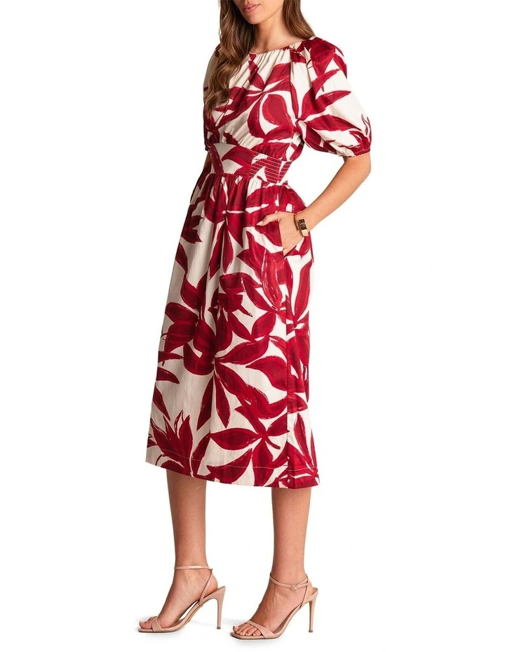 Mademoiselle Dress in Red/White image 3