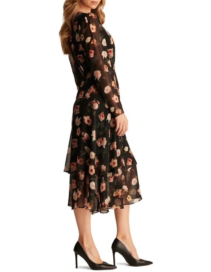 Melanie Dress in Black image 3