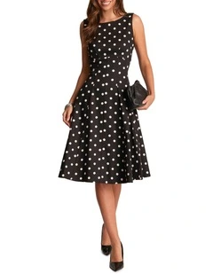 Molene Dress in Black Floral