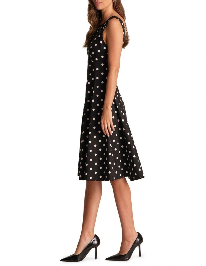 Molene Dress in Black Floral image 3