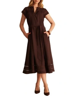 Bonnie Dress in Brown