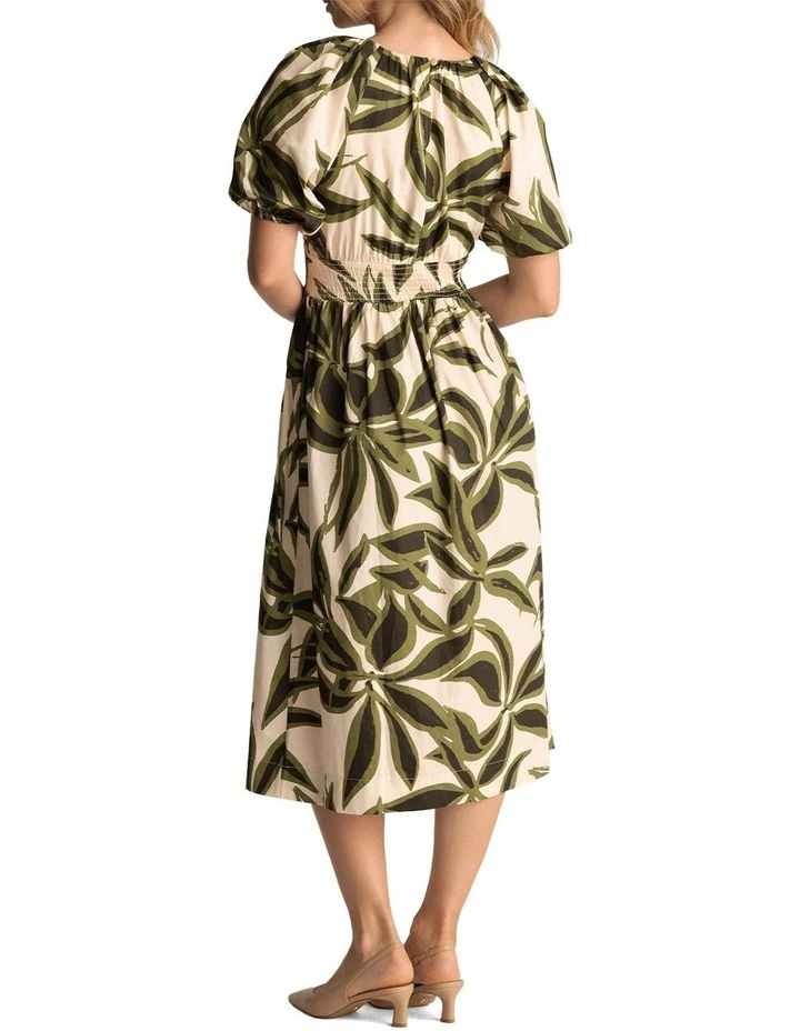 Mademoiselle Dress in Cream/Olive image 3