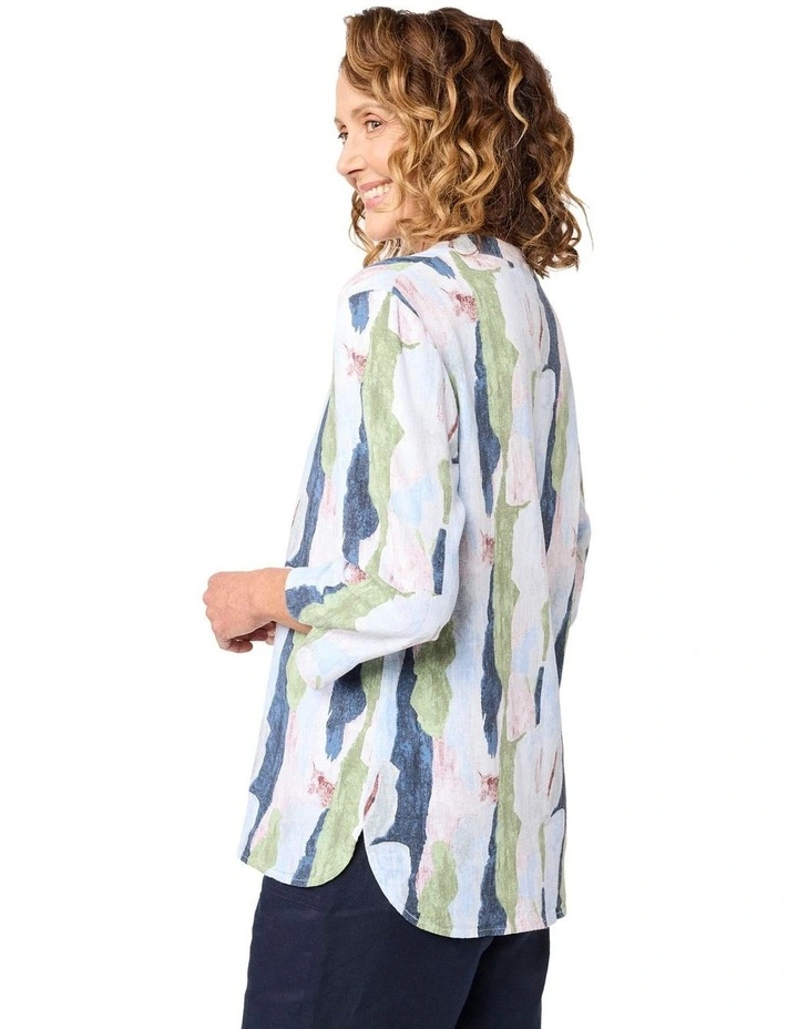 Coralia 3/4 Sleeve Shirt in Green image 2