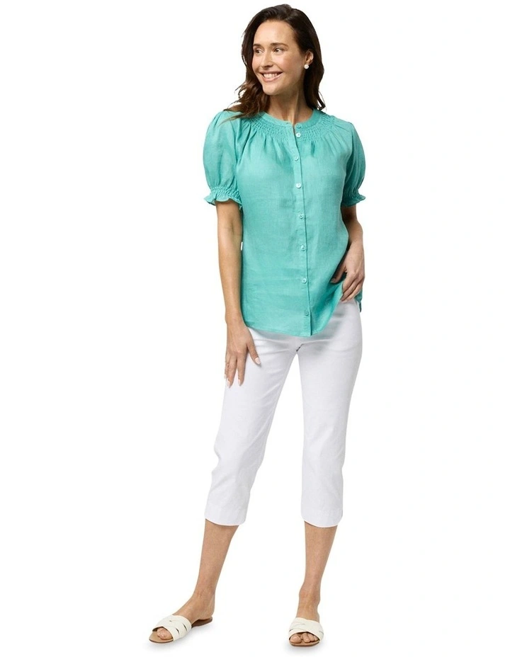 Niya Shirt in Green image 4