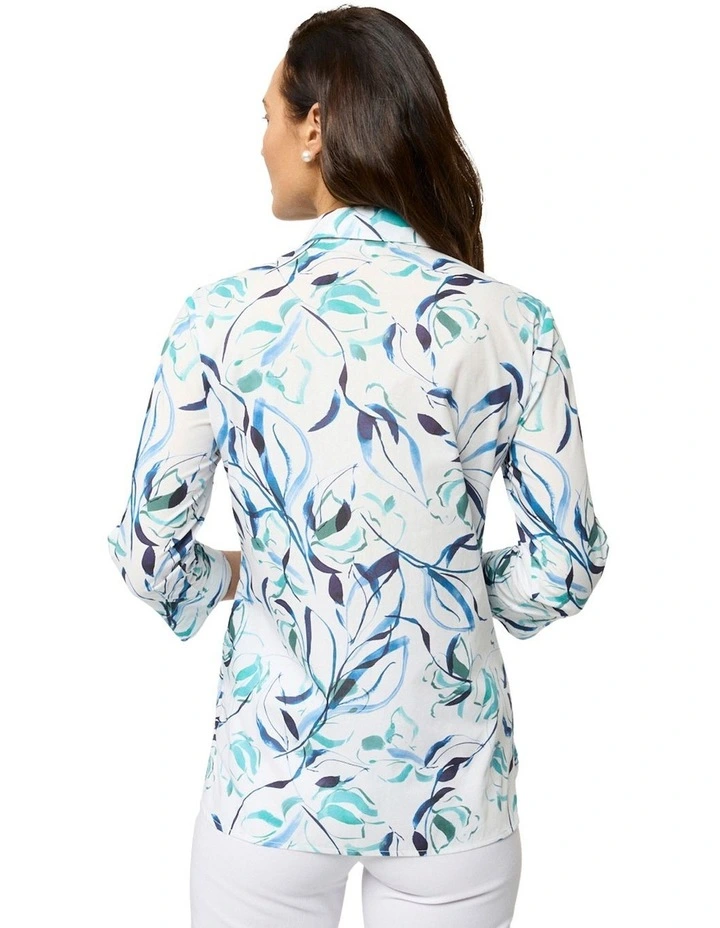 Kasey 3/4 Sleeve Shirt in Multi image 2