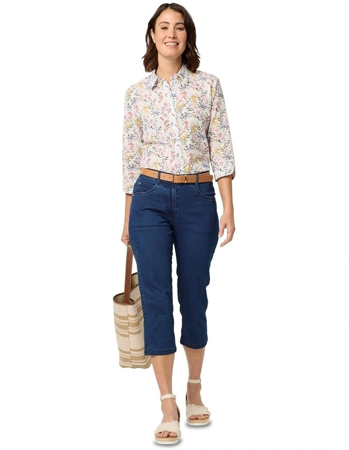 Jodie 3/4 Sleeve Shirt in Pink image 4