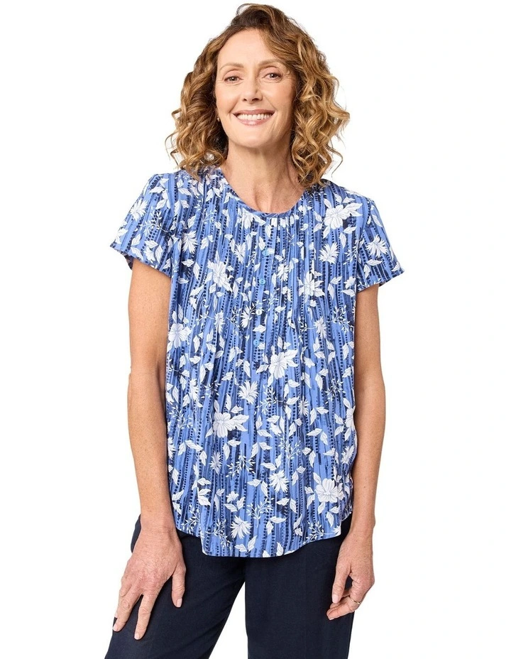 Allyson Blouse in Blue image 1