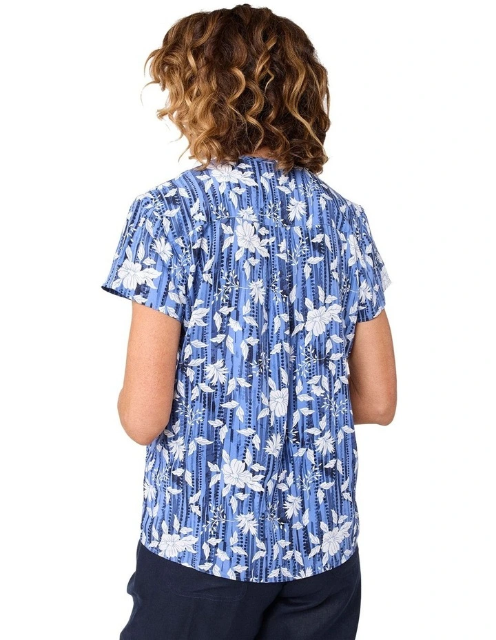 Allyson Blouse in Blue image 2