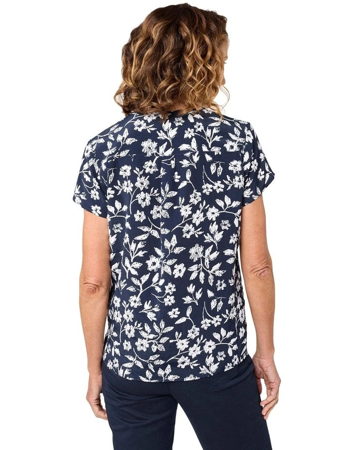 Tessia Blouse in Blue image 2