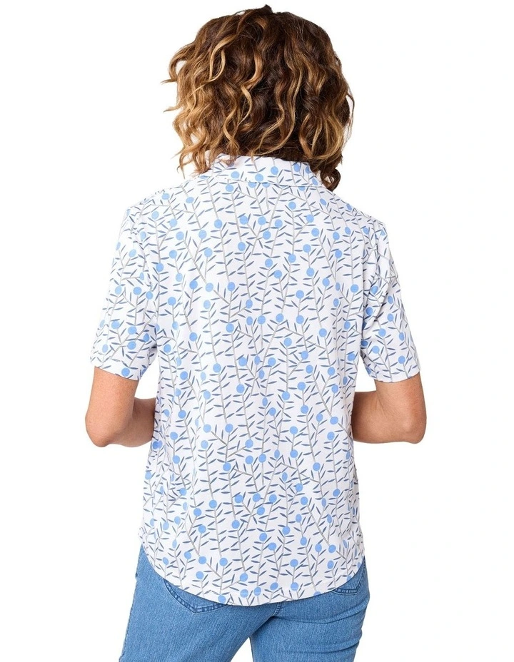 Danielle Polo Top in Sapphire 2 image 2