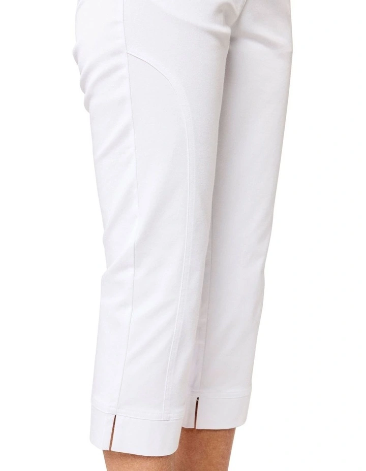Taren 3/4 Length Pant in White image 4