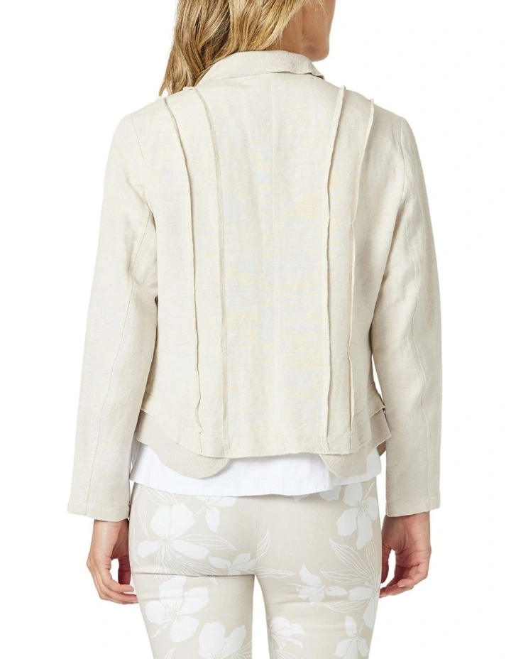 Lino Le Marais Jacket in Beige image 3