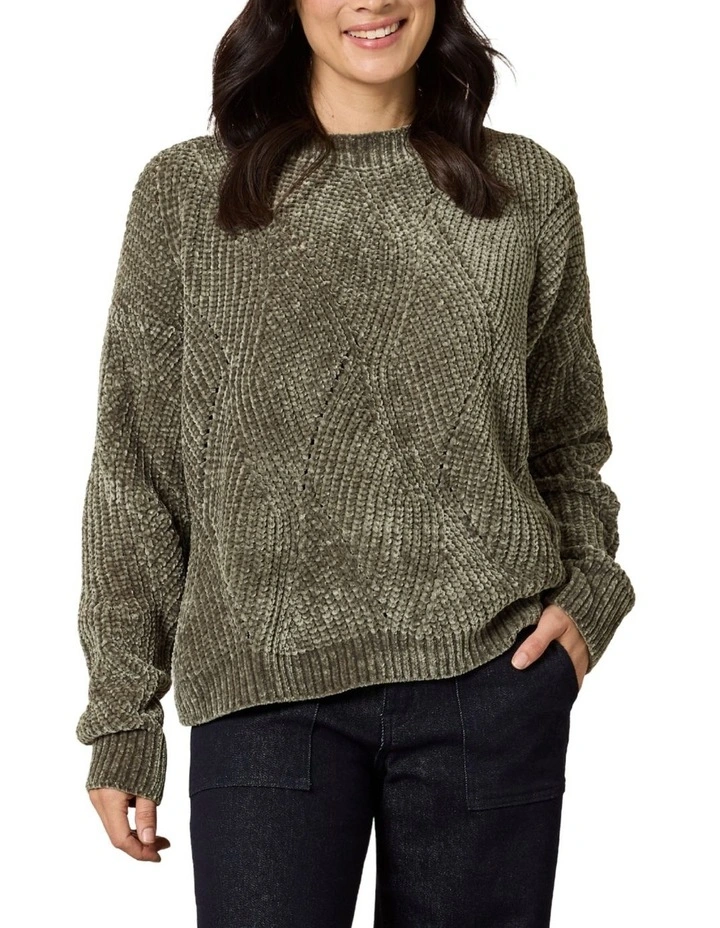 Tenille Knit Jumper in Green image 1