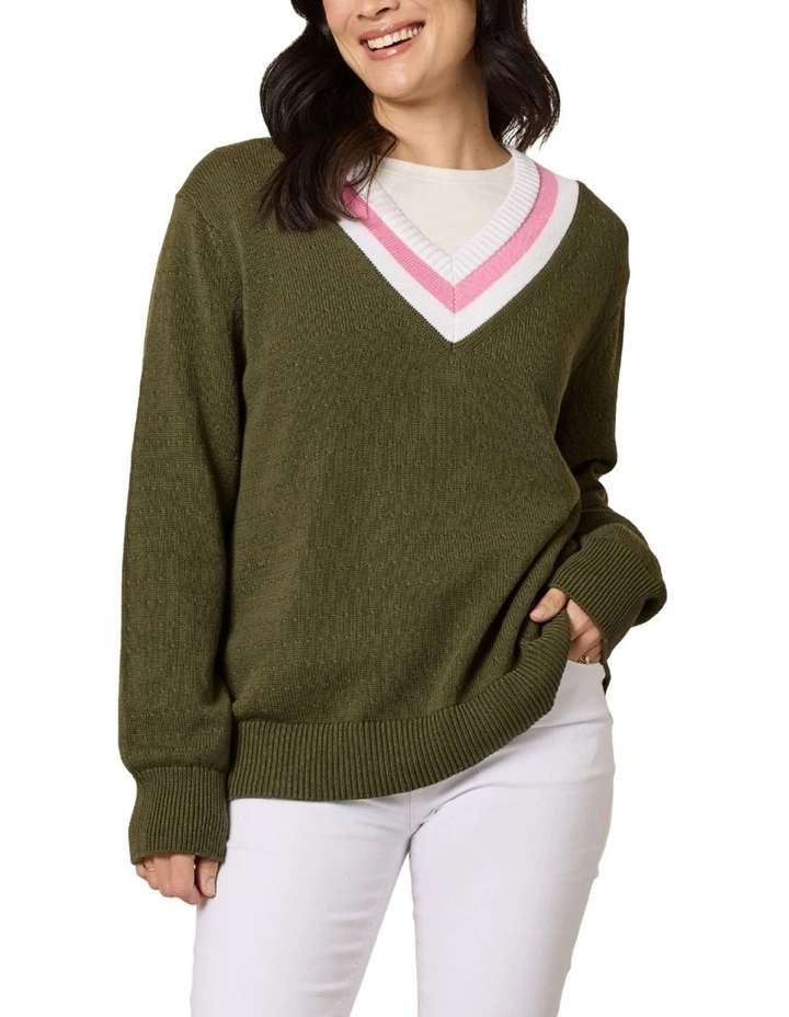 Princeton Jumper in Green image 1