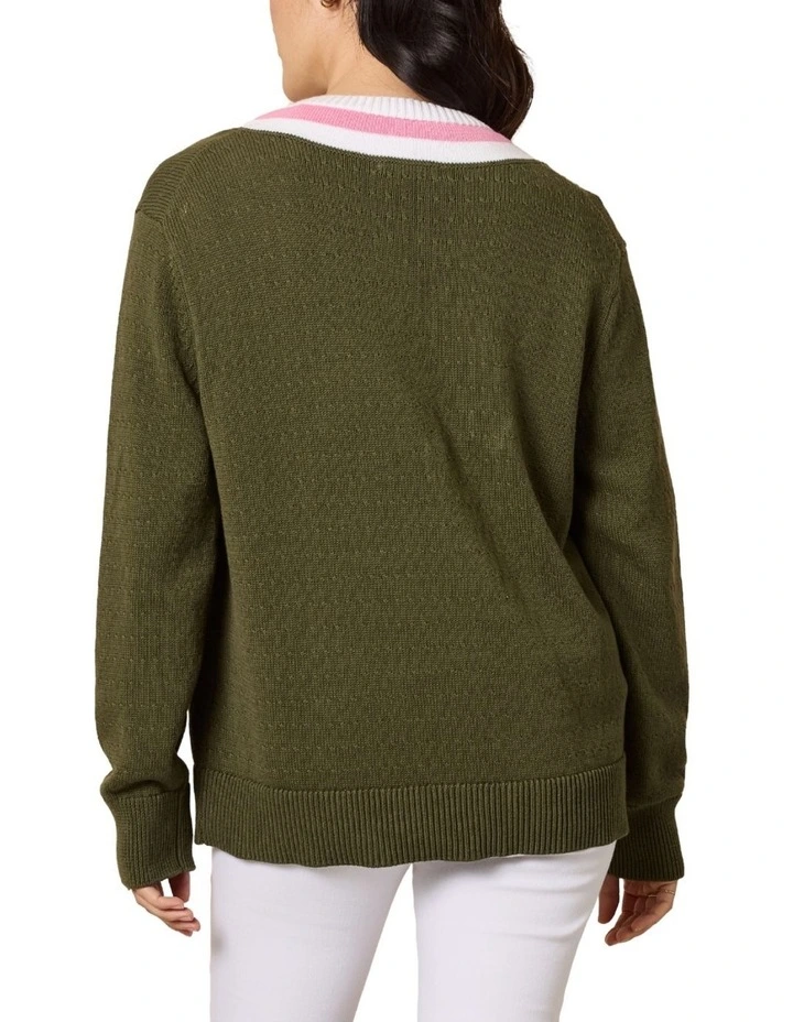 Princeton Jumper in Green image 3