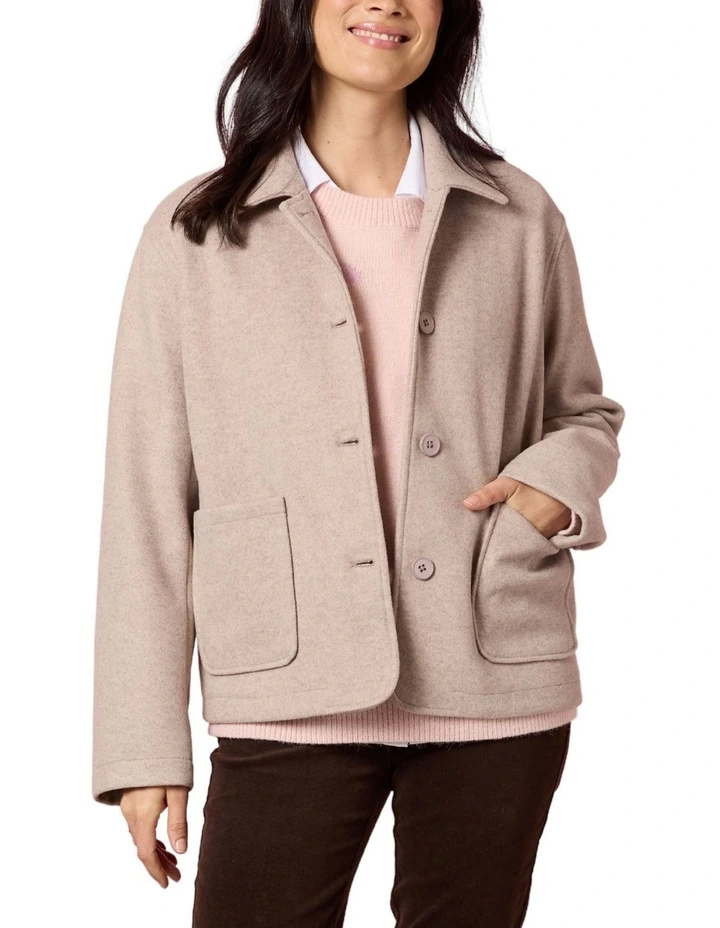 Montana Car Coat in Beige image 1