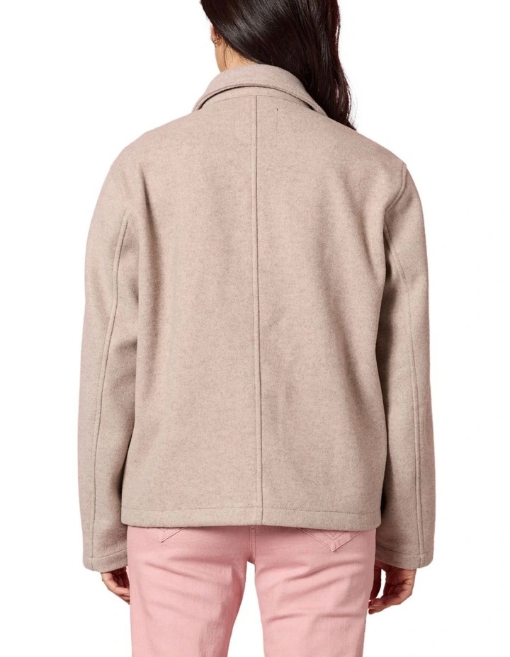 Montana Car Coat in Beige image 3