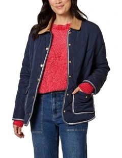 Colorado Quilted Jacket in Blue