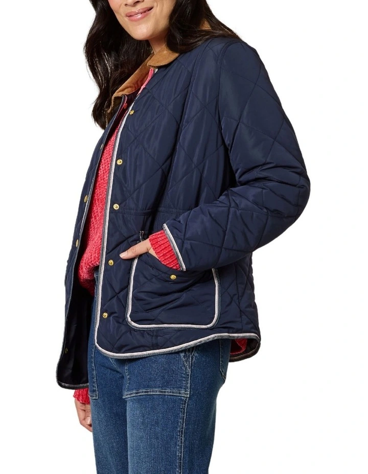 Colorado Quilted Jacket in Blue image 2