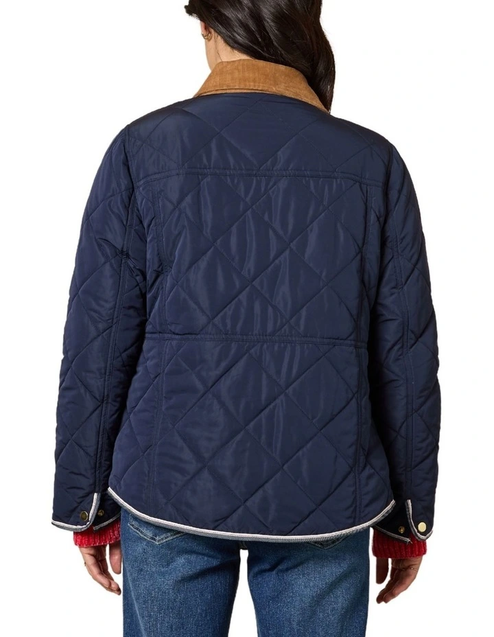 Colorado Quilted Jacket in Blue image 4