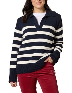 Bel Air Stripe Knit Jumper in Multi
