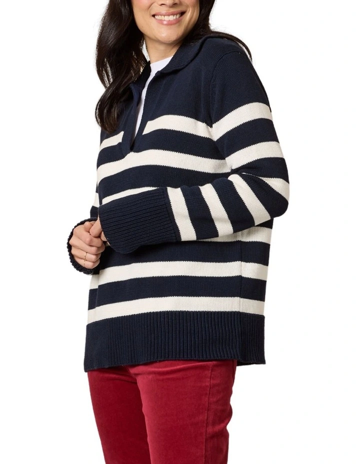 Bel Air Stripe Knit Jumper in Multi image 2