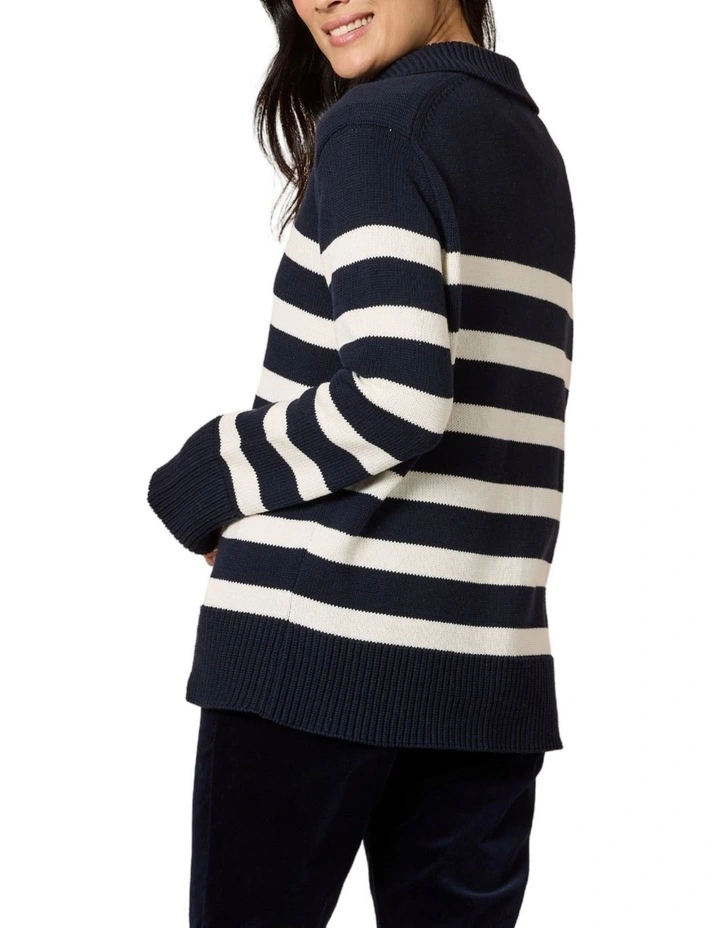 Bel Air Stripe Knit Jumper in Multi image 3