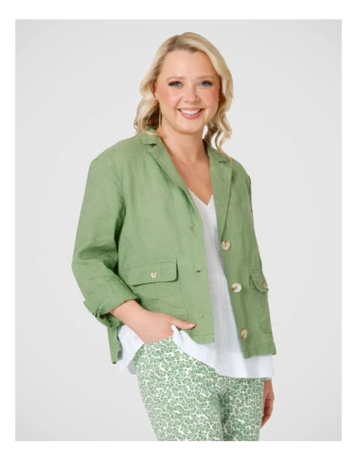 Danielle Linen Blazer image 2