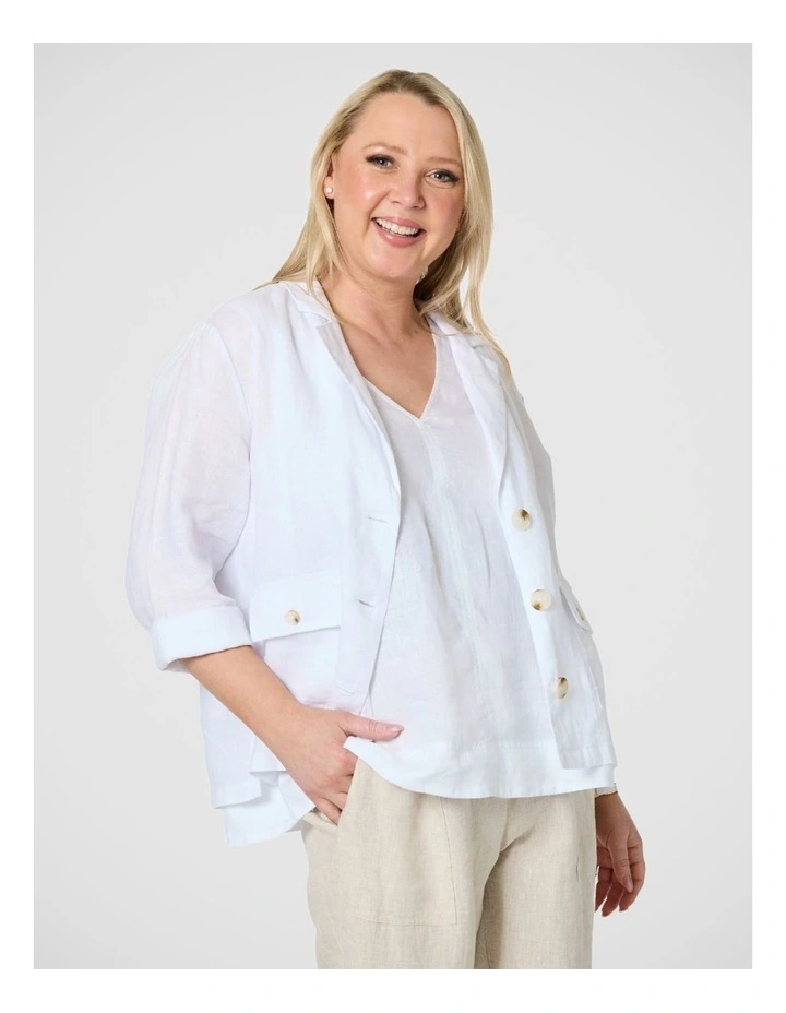 Danielle Linen Blazer image 3