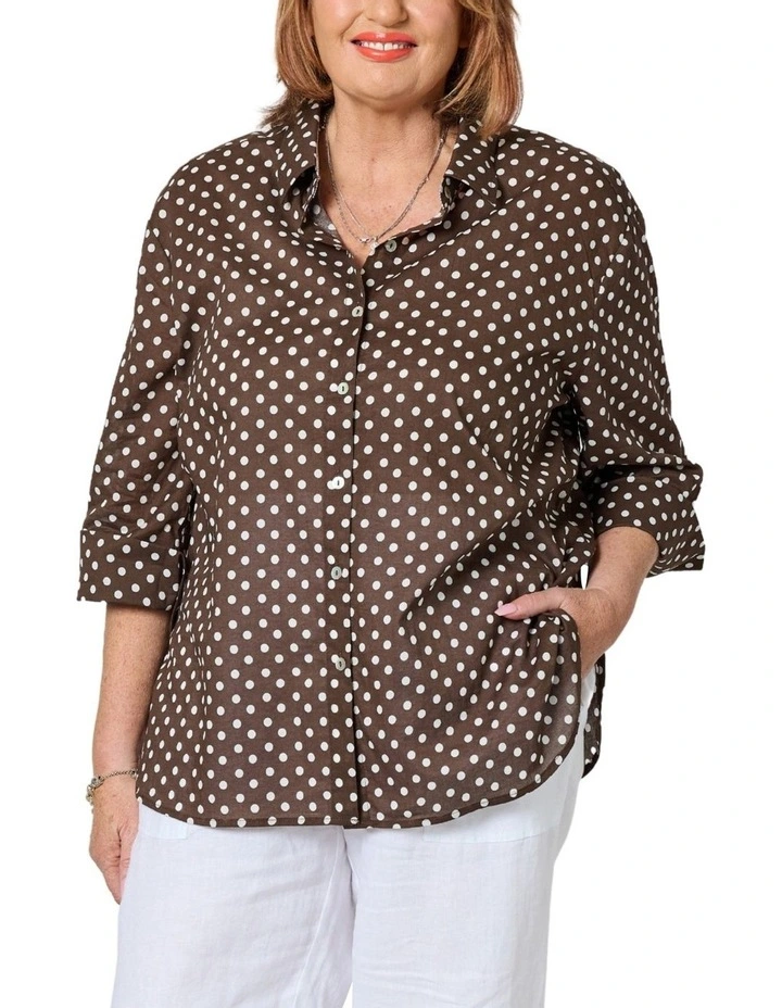 Get Spotty Shirt in Koko/White image 2
