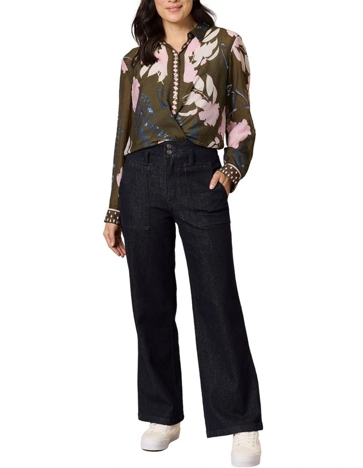 Colorado Print Shirt in Green image 4