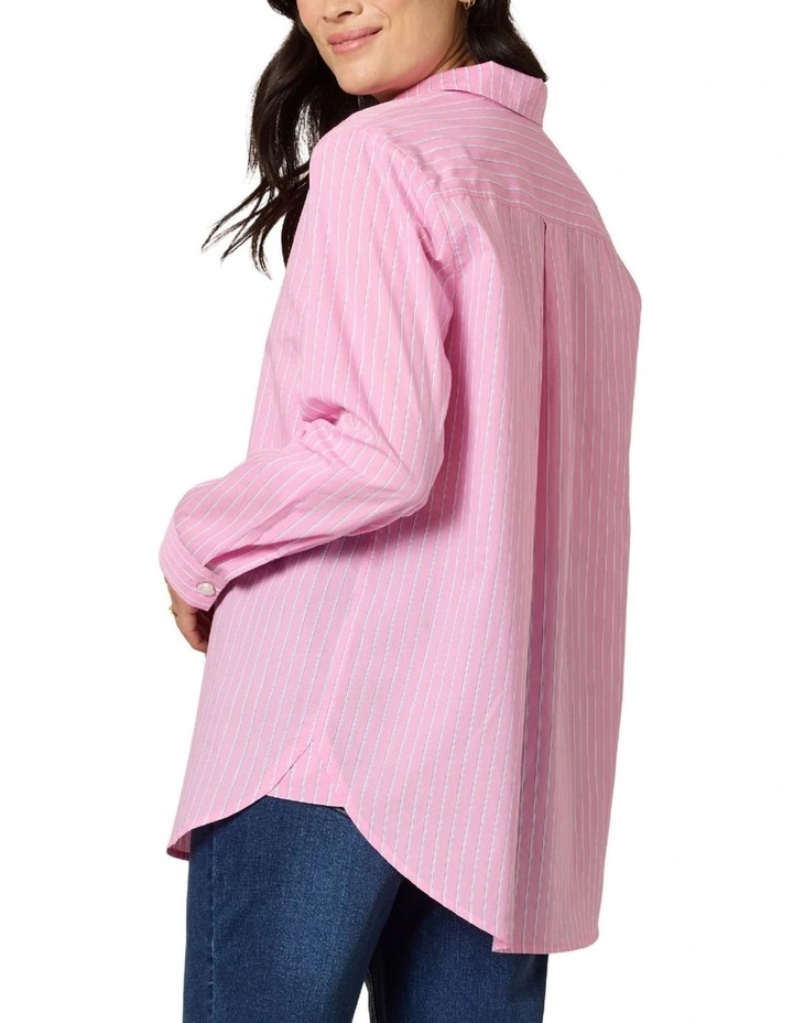 Savannah Print Shirt in Pink image 2