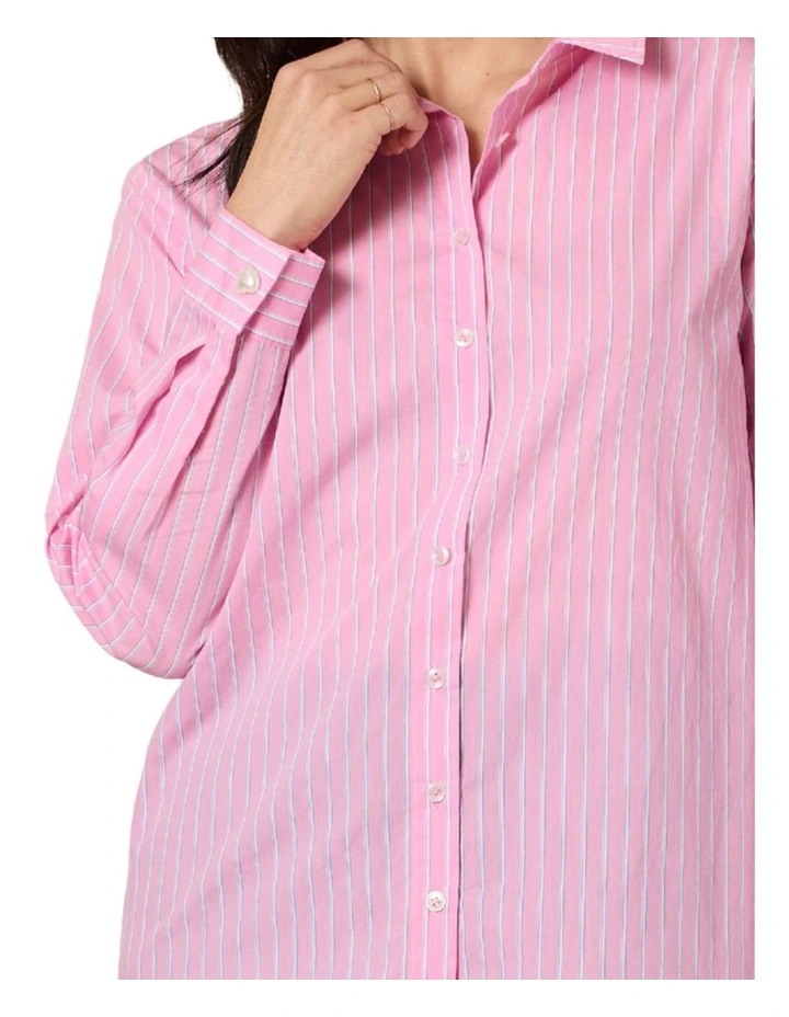 Savannah Print Shirt in Pink image 3