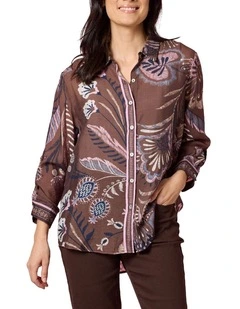 Montana Print Shirt in Bown