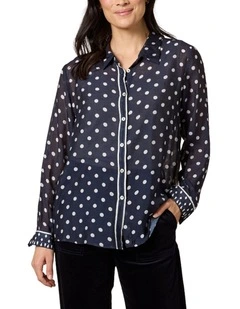Aurora Spot Shirt in Blue