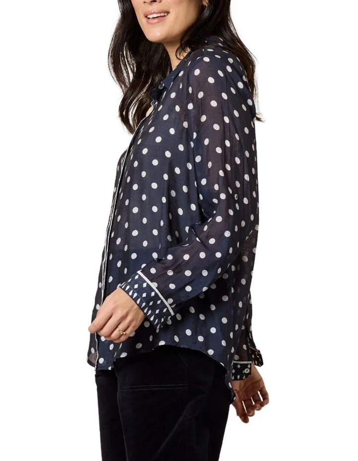Aurora Spot Shirt in Blue image 2