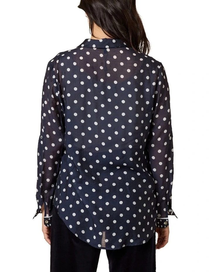 Aurora Spot Shirt in Blue image 3