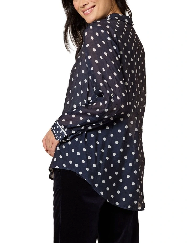 Aurora Spot Shirt in Blue image 4