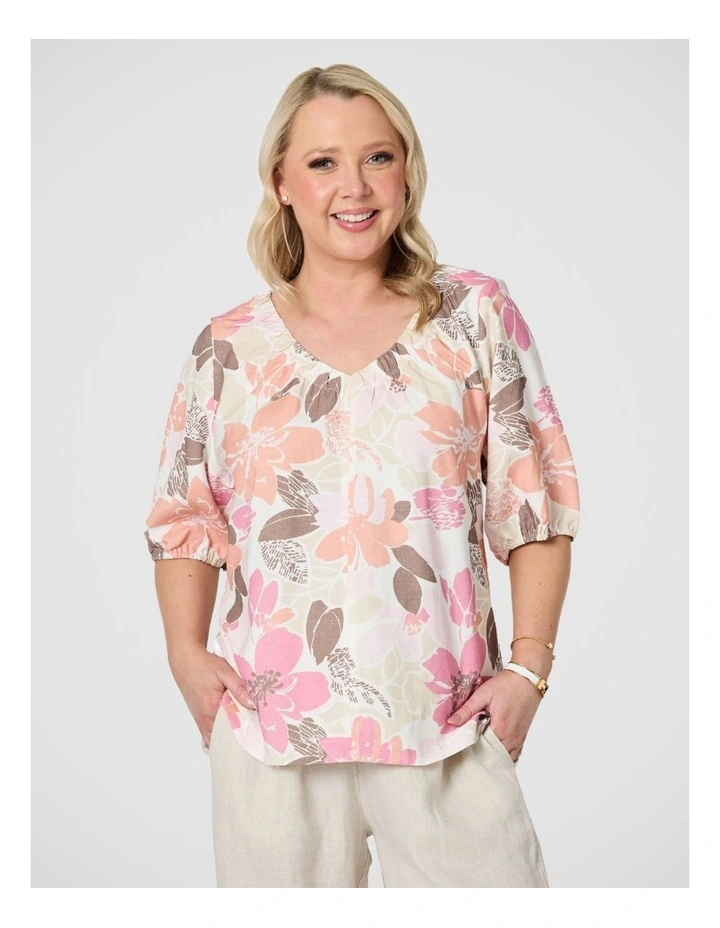 Amalfi Rose Print Top image 1