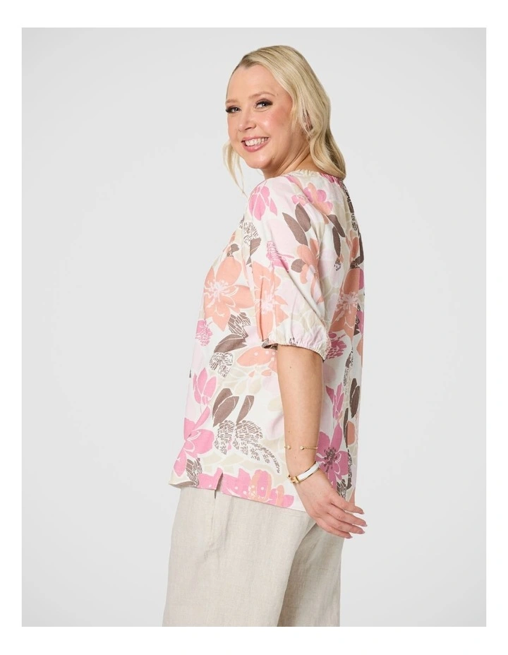 Amalfi Rose Print Top image 3