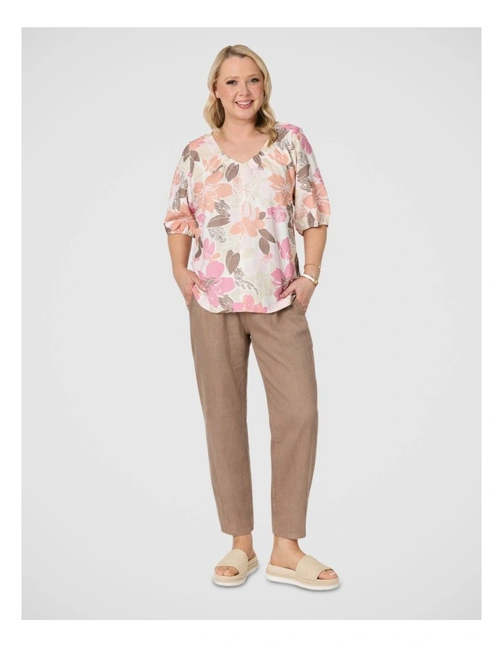 Amalfi Rose Print Top image 4