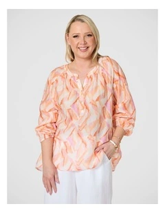 Tuscan Sunset Print Top