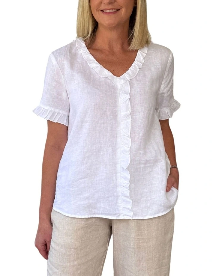 Tiffany Top in White image 1