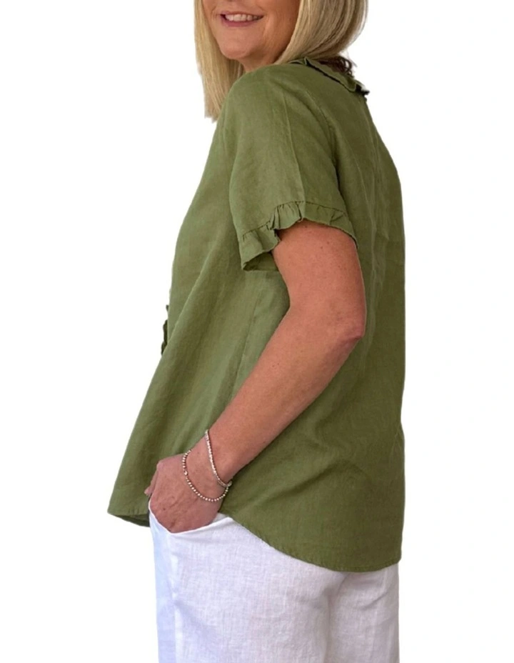 Tiffany Top in Green image 2