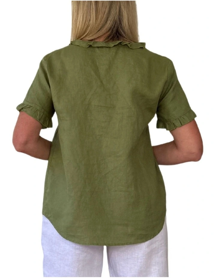 Tiffany Top in Green image 3