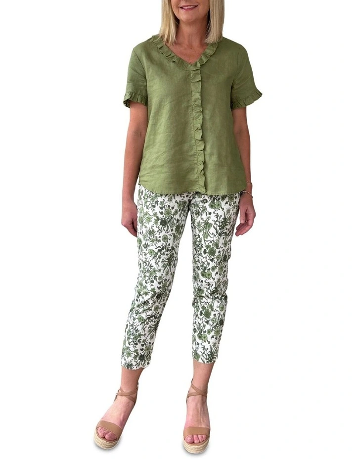 Tiffany Top in Green image 4