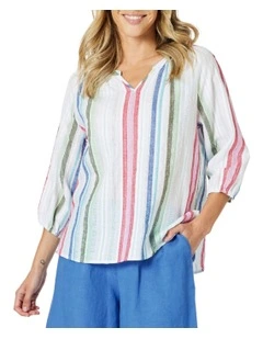 Havana Stripe Top in Multi
